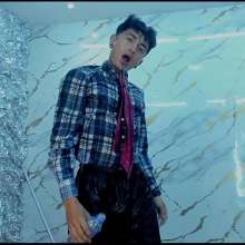 WETColours: Jack Super Wet in Shirt and Tie with Black Adidas Pants