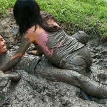 Owen: Boots and Brawl in the Mud, Jane and Carol--Photos