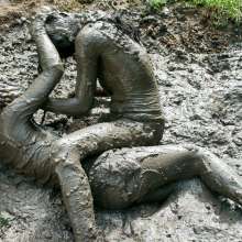 Owen: Boots and Brawl in the Mud, Jane and Carol--Photos