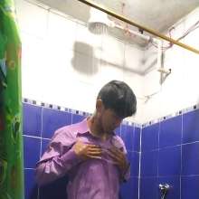 WETColours: Mike Showers in a Purple Shirt