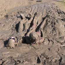 DungeonMasterOne: Mud Work!  Honeysuckle and Charity Work the Mudbanks