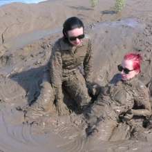 DungeonMasterOne: Mud Work!  Honeysuckle and Charity Work the Mudbanks