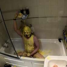 Wakka: Wakka Destroyed With Custard on His Wedding Night