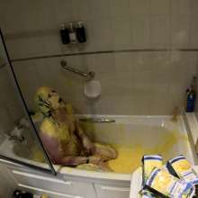 Wakka: Wakka Destroyed With Custard on His Wedding Night