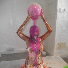tonyhill: Messy Jessie - Messy Pink Dress!
