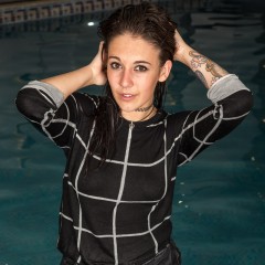 WetLookStu: Aj and Kelli in the pool