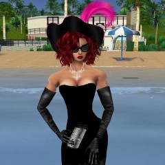 soakinJo: Soakin Jo Swims in the Sea in an Evening Dress