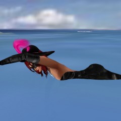 soakinJo: Soakin Jo Swims in the Sea in an Evening Dress