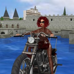 soakinJo: Soakin Jo Gets Wet on a Bike