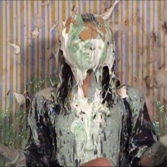 Anglefan.com: Jeanne gets blue slimed in a loose dressy top