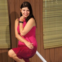 wetkahuna: Kristin in a red dress
