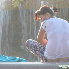 Alik: Fountain, wet college girls