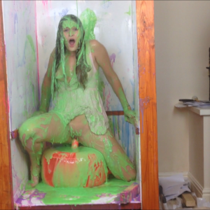 CandyCustard: Honour May fucks a dildo seat in the gunge tank
