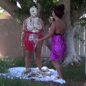 Lenny: Karen got pied in the face.