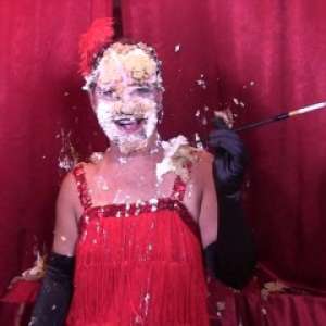 Lenny: Hot flapper gets destroyed with real pies in the face.