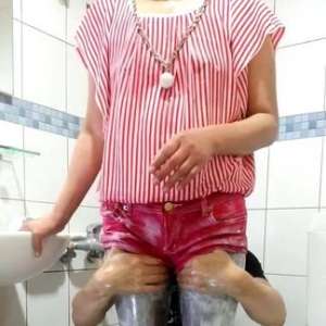 pachin: Red Shorts And Black Socks