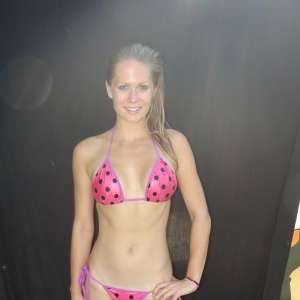 DunkTankFan: New Whitney dunked in a Pink Bikini and Amanda Reverse dunk tank clip
