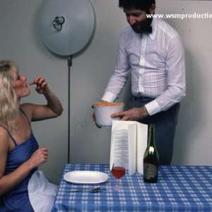 WSMProductions: Eve and Prof Treacle in spaghetti diner classic Slapstick- Wsm