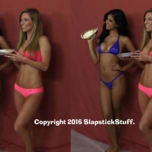 SlapstickStuff: Breana and Her Newest Friend Become Pie Testers!