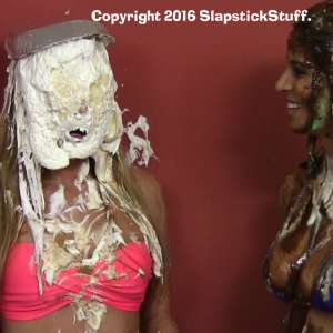 SlapstickStuff: Breana and Her Newest Friend Become Pie Testers!