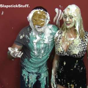 SlapstickStuff: Cara Slimes and Pies The Guy!
