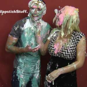 SlapstickStuff: Cara Slimes and Pies The Guy!