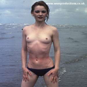 WSMProductions: Elfin Cathy plays in the sea and a beach pool in 1983--Wsm