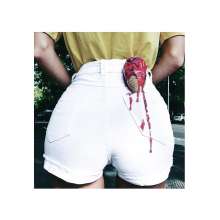 ruinedwhite: Butt in white denim:messy art