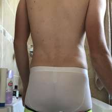 messy944: Filling and staining my clean white boxers