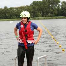 eileenvogel: Eileen s first time waterskiing