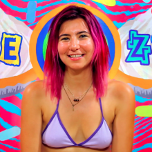 PieZone: Watch This Pink-Haired Girl Get Pied and Slimed Like 90s Nickelodeon!