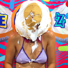 PieZone: Watch This Pink-Haired Girl Get Pied and Slimed Like 90s Nickelodeon!