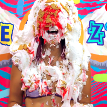 PieZone: Watch This Pink-Haired Girl Get Pied and Slimed Like 90s Nickelodeon!