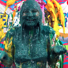 PieZone: Watch This Pink-Haired Girl Get Pied and Slimed Like 90s Nickelodeon!