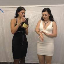 CandyCustard: Kacie James'  White dress is trashed with chocolate