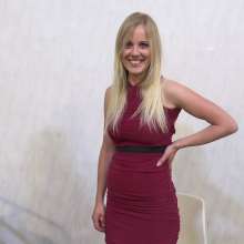 MostWam: Ania JustPied In A Red Dress