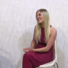 MostWam: Ania JustPied In A Red Dress