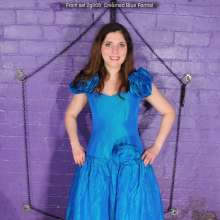 DungeonMasterOne: Saturation Hall: Maude creamed in a blue formal gown!