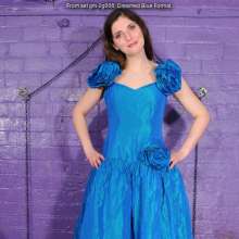 DungeonMasterOne: Saturation Hall: Maude creamed in a blue formal gown!