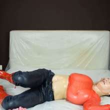 MessyCleo: Cleo ruins 4 new croptops, jeans and boots with baby oil