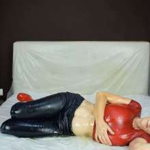 MessyCleo: Cleo ruins 4 new croptops, jeans and boots with baby oil