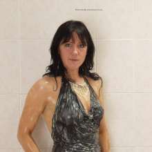 WSMProductions: Alex in black dress in custard plus coloured sprinkles--wsm