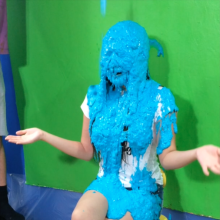 PieZone: It's Raining Slime!  Ronda Reluctantly Returns, Gets A Major Slime Dumping