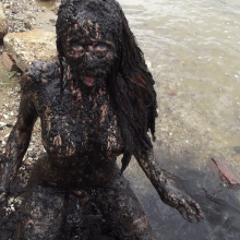 Jayce: Just you and me, some homemade edible peat, the river+public ;) ha!