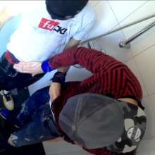 TheWetBrothers: Brian and Dylan Used Wallpaper Glue Again!  Sticky Hot!