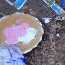 messyhot: Daizy Cooper Smashes a Cake in the Park