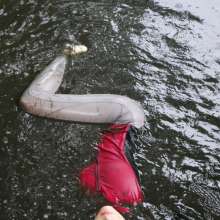 eileenvogel: Eileen getting messy with cola oil and mud
