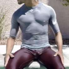 wam4me: Getting soaked in a friends outfit