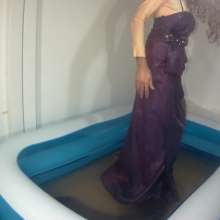 Wetlook Doll: Wet Formal Dress