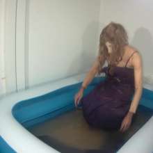Wetlook Doll: Wet Formal Dress